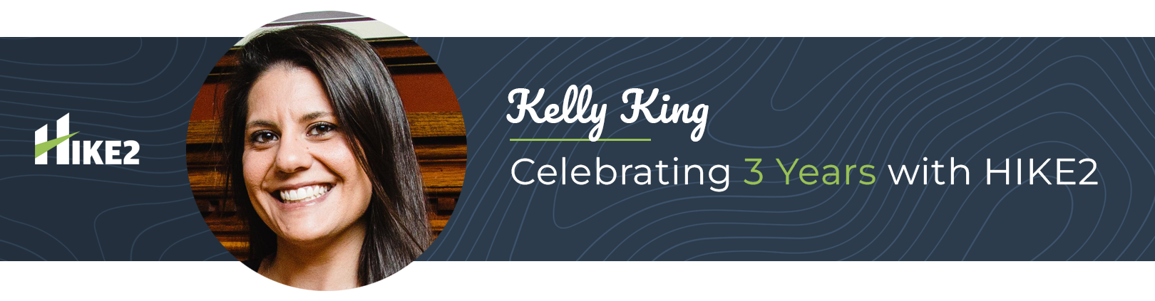 Kelly King celebrating 3 years at HIKE2