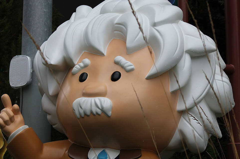 Salesforce Einstein statue at Dreamforce 2024