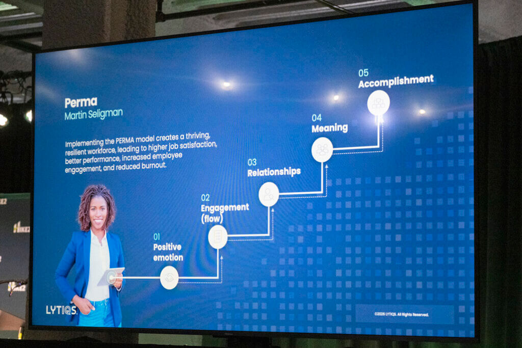PERMA Model slide at Innovation Summit