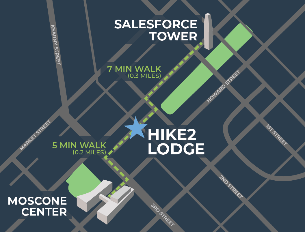 Dreamforce 2026 HIKE2 Lodge Map